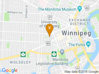 map of University of Winnipeg