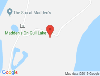 map of Madden's On Gull Lake
