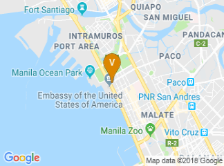 map of Bayview Park Hotel Manila