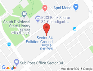 map of Sector 34 Fair Ground