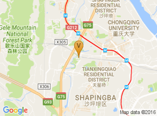 map of Radisson Blu Hotel Chongqing ShaPingBa