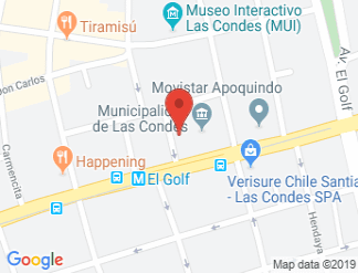 map of The Ritz-Carlton, Santiago