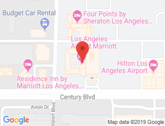 map of Los Angeles Airport Marriott