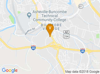 map of DoubleTree by Hilton Asheville - Biltmore