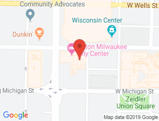 map of Hilton Milwaukee City Center