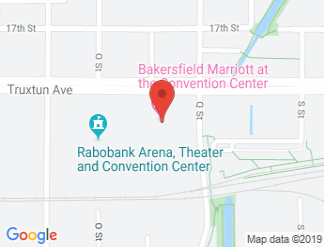 map of Bakersfield Marriott at the Convention Center