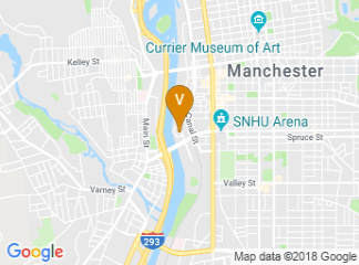map of University of New Hampshire at Manchester