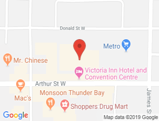 map of Victoria Inn Hotel and Convention Centre