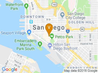 map of Kimpton Solamar Hotel