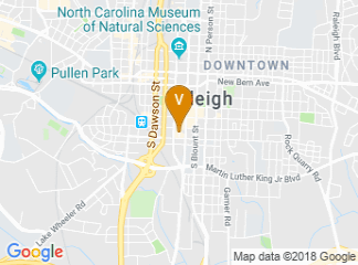map of Raleigh Marriott City Center