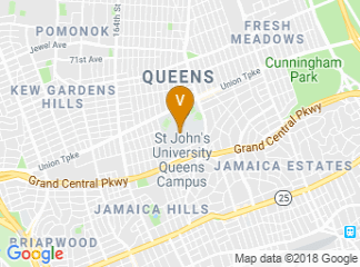 map of St John's University Queens Campus