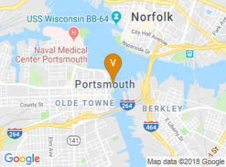 map of Renaissance Portsmouth-Norfolk Waterfront Hotel