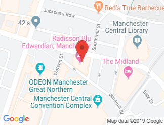 map of Radisson Blu Edwardian Manchester