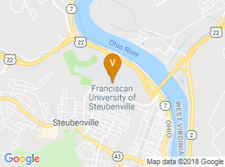 map of Franciscan University of Steubenville
