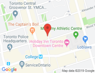 map of Courtyard by Marriott Toronto Downtown