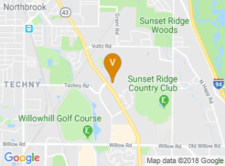 map of Techny Towers