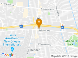 map of DoubleTree by Hilton Hotel New Orleans Airport