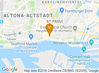 map of Empire Riverside Hotel Hamburg
