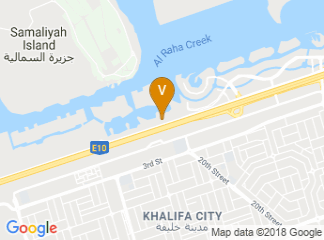 map of Al Raha Beach Hotel