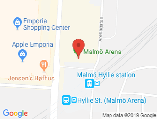 map of Malmo Arena