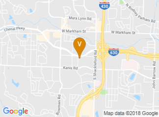 map of Embassy Suites Little Rock