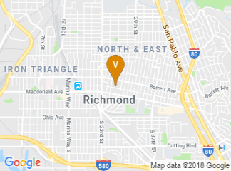 map of Richmond Convention Center Office