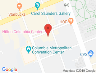 map of Hilton Columbia Center Hotel