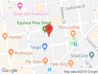 map of The City Club of San Francisco