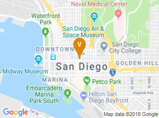 map of Kimpton Hotel Palomar San Diego