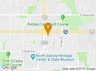 map of Ramada Bismarck