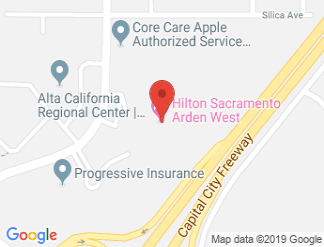 map of Hilton Sacramento Arden West
