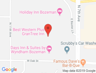 map of Best Western Plus Grantree Inn
