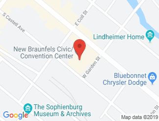 map of New Braunfels Civic/Convention Center