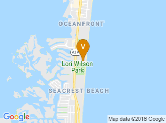 map of Hilton Cocoa Beach Oceanfront