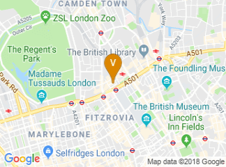 map of The Wesley Euston Hotel & Conference Venue