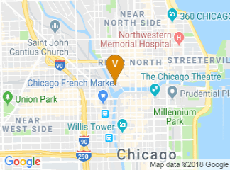 map of Holiday Inn Chicago Mart Plaza River North