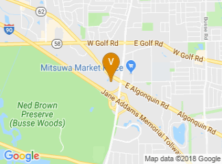 map of DoubleTree by Hilton Chicago - Arlington Heights