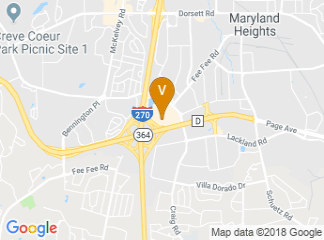 map of Sheraton Westport Plaza Hotel St. Louis