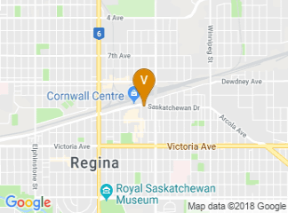 map of Delta Hotels by Marriott Regina