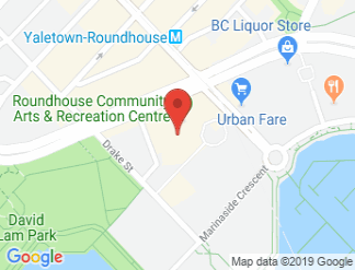 map of Roundhouse Community Arts & Recreation Centre