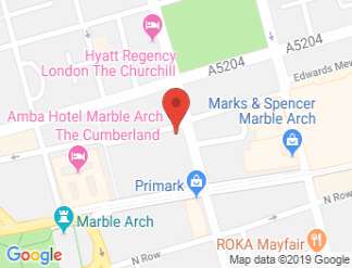 map of Amba Hotel Marble Arch