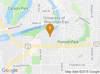 map of University of Wisconsin-Eau Claire