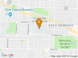 map of University of Memphis