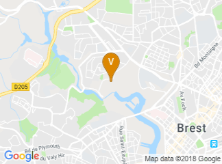 map of University of Western Brittany