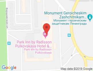 map of Park Inn by Radisson Pulkovskaya