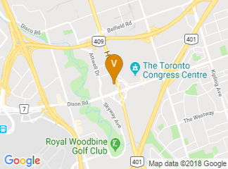 map of Crowne Plaza Toronto Airport