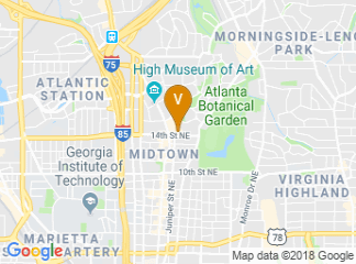 map of W Atlanta Midtown