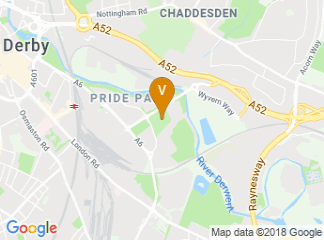 map of Pride Park Stadium