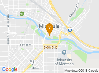 map of Holiday Inn Missoula Downtown