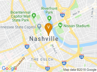 map of Courtyard by Marriott Nashville Downtown